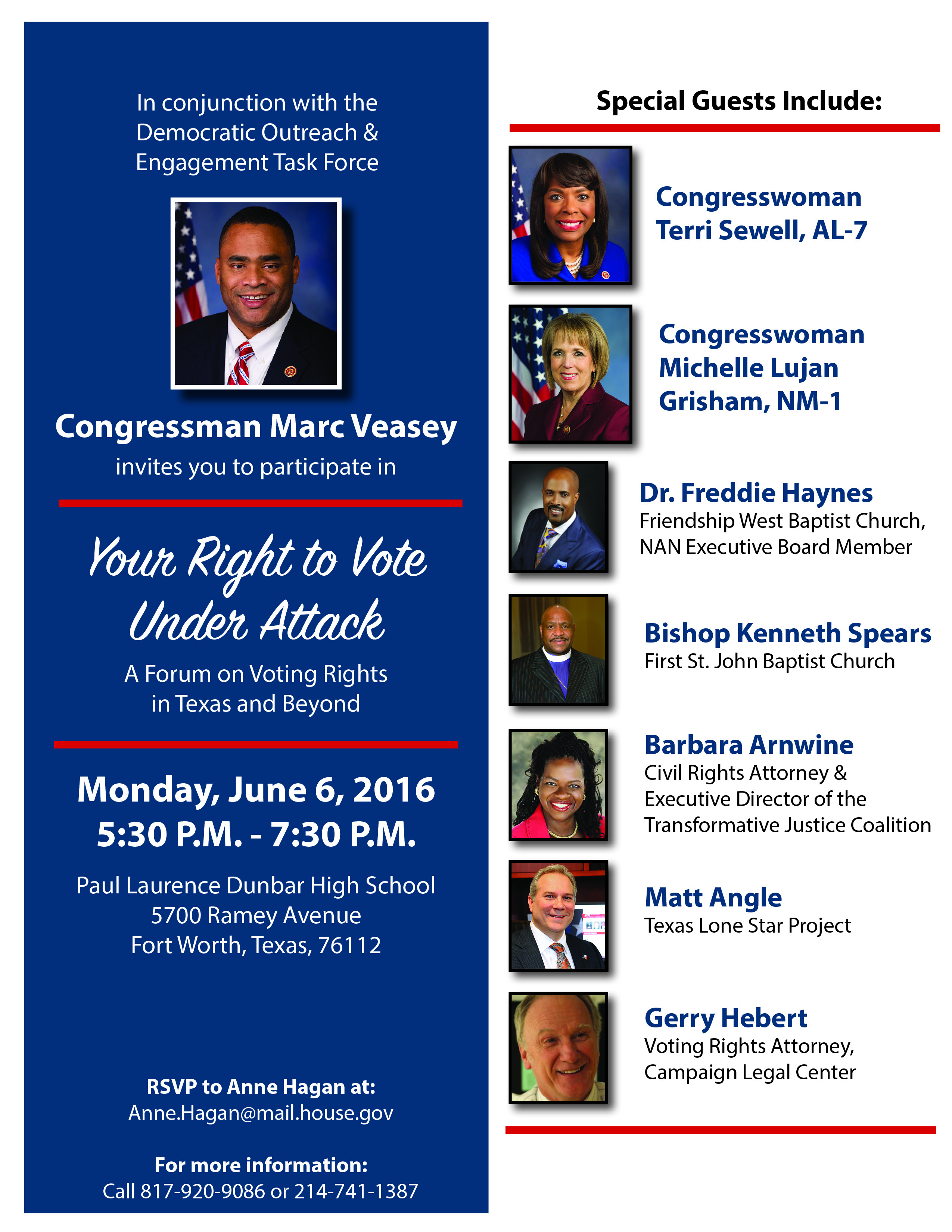 June 6 Voting Rights Forum Fort Worth