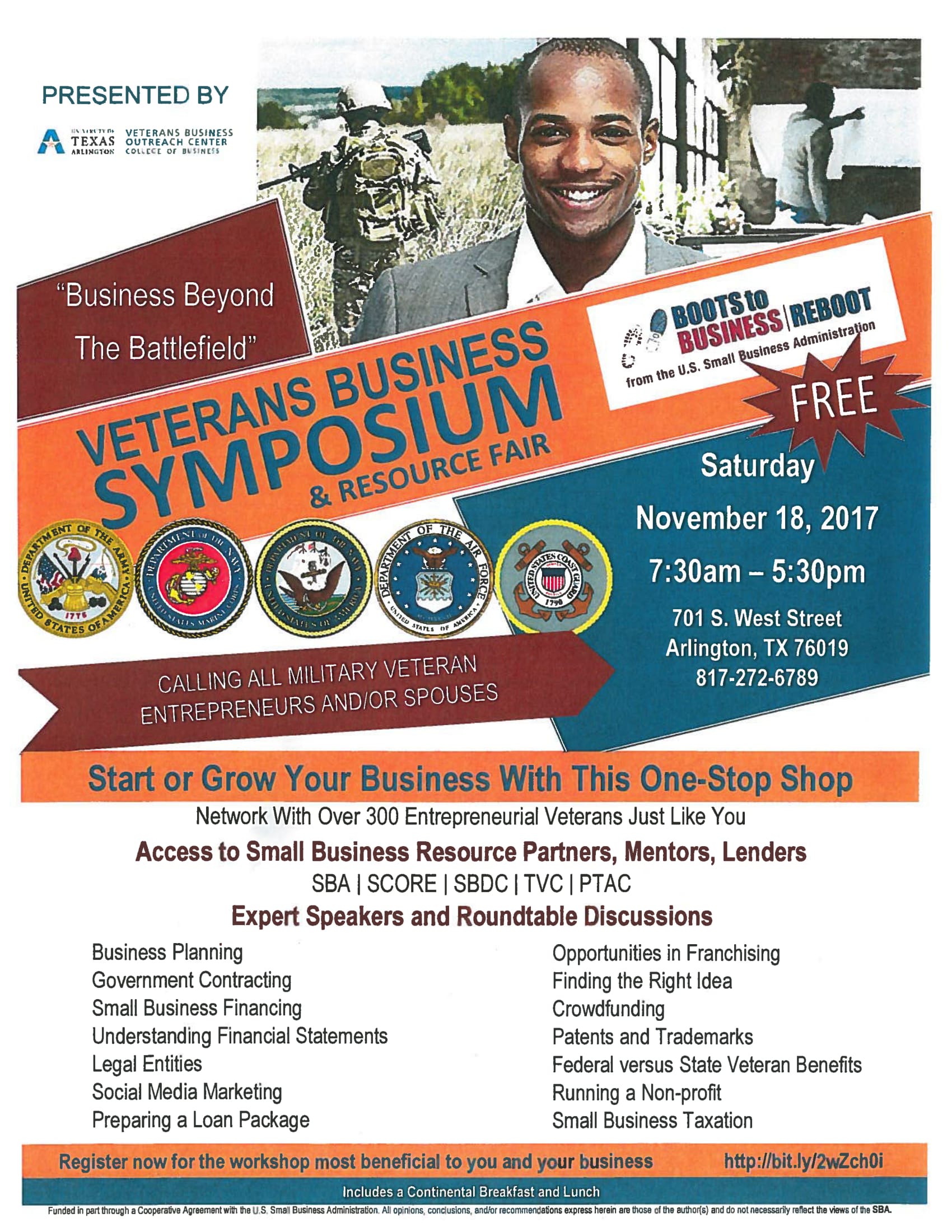 Veterans Business Symposium and Resource Fair Flyer  1 