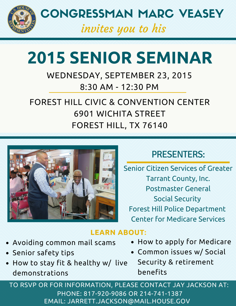 2015 Senior Seminar Flyer
