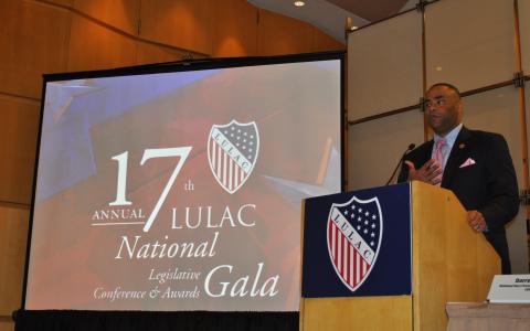 Cong. Veasey Addressing Participants at LULAC's 17th Annual Legislative Conference
