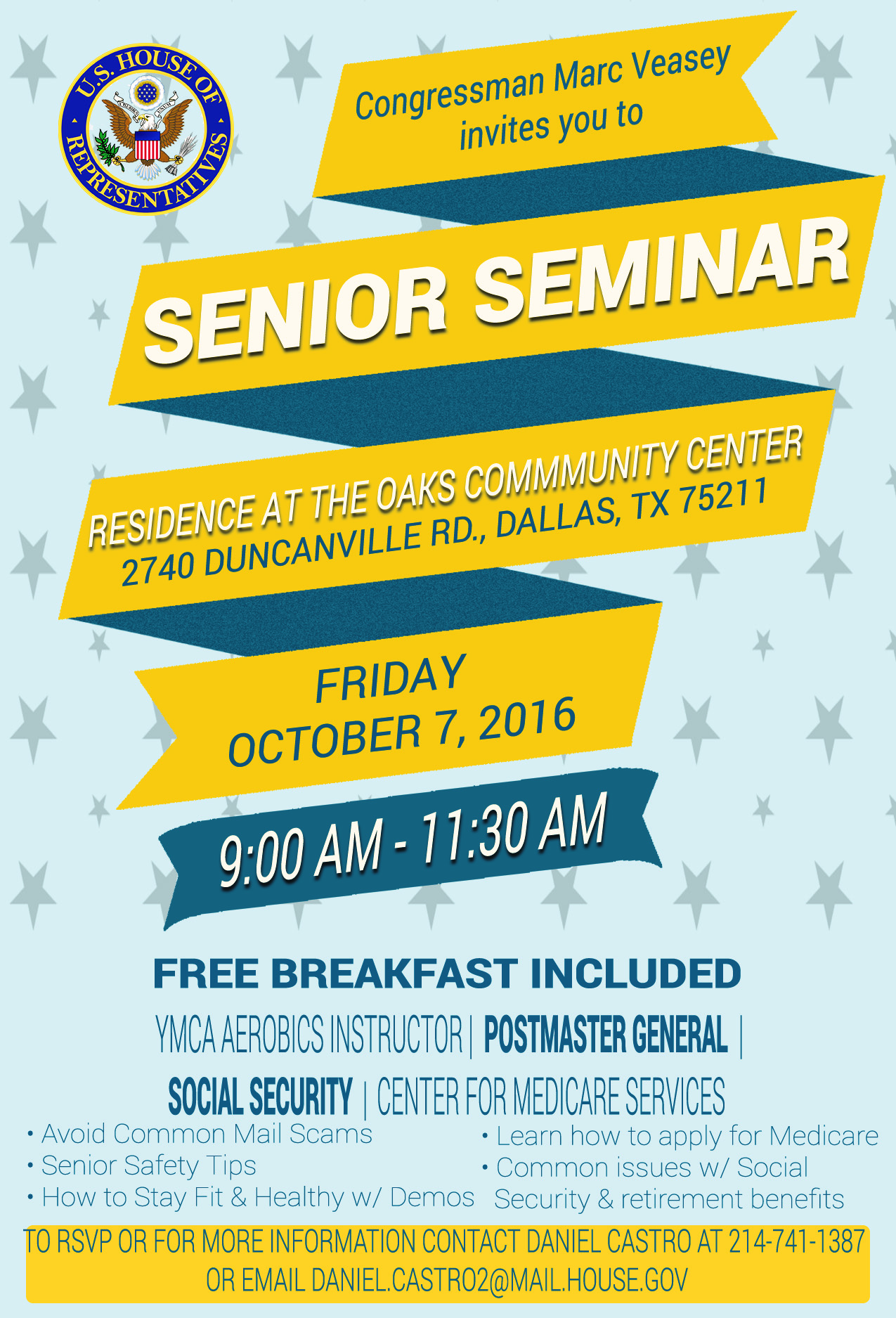 Senior Issues Forum Flyer Dallas 2016 