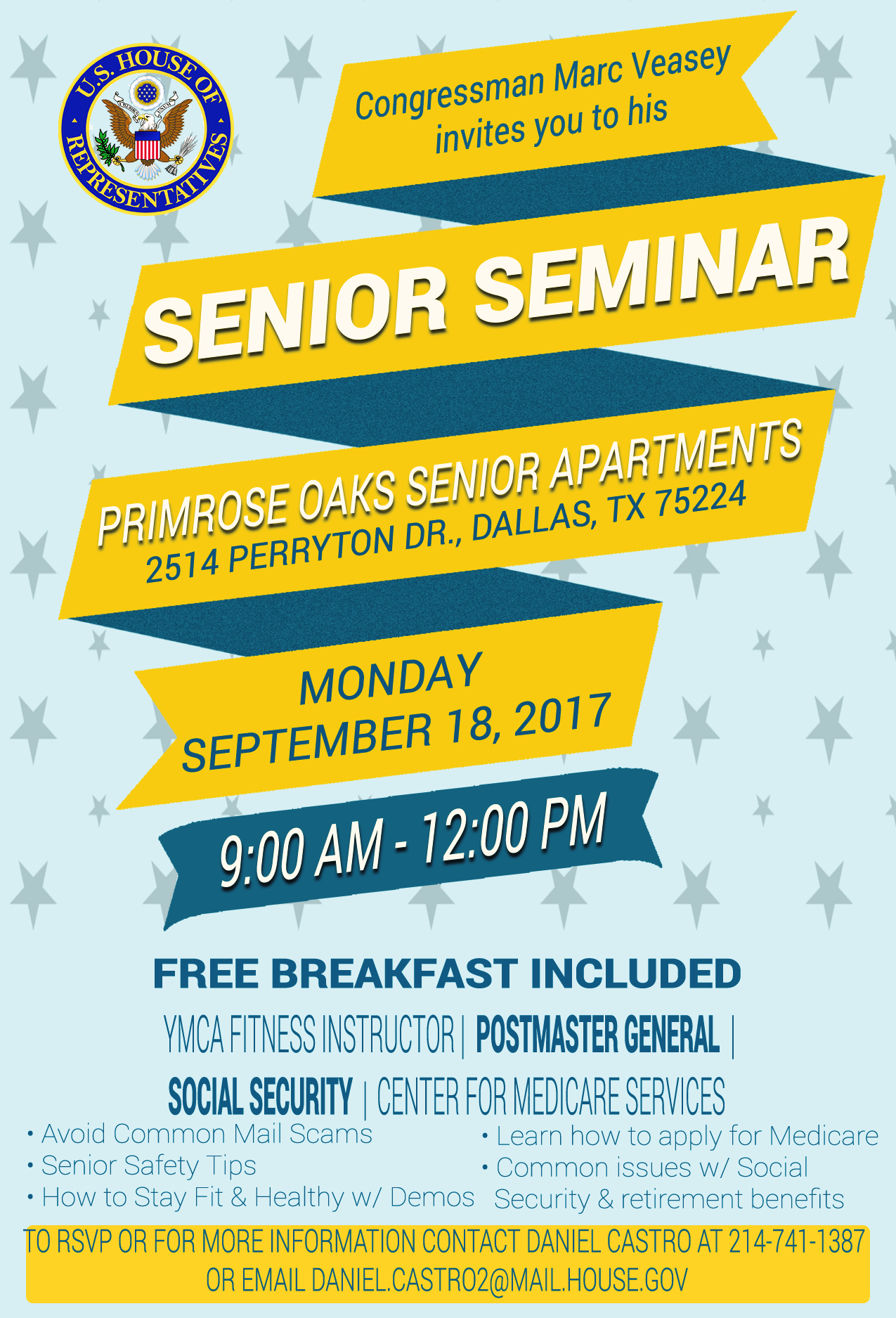 Senior Issues Forum Flyer Dallas 2017 