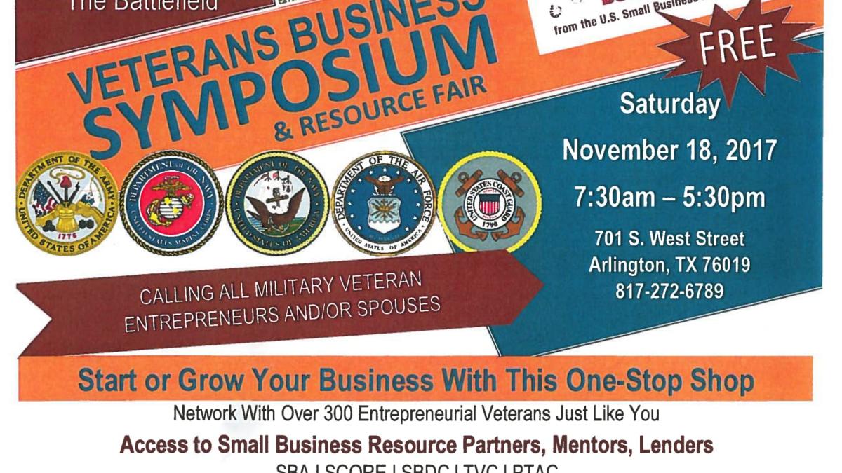 Veterans Business Symposium and Resource Fair Flyer 1